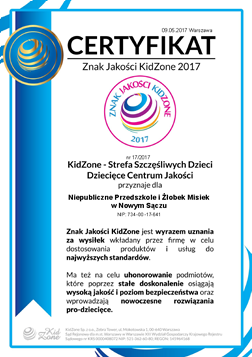 Znak Jakości KidZone 2017